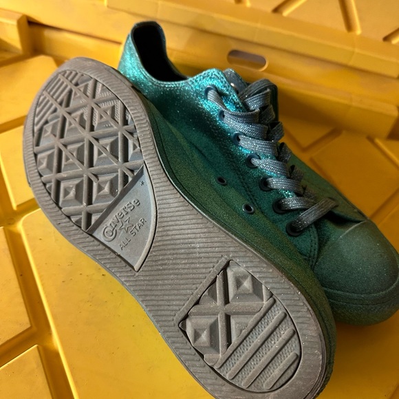 Green sparkle Converse low - Picture 2 of 4